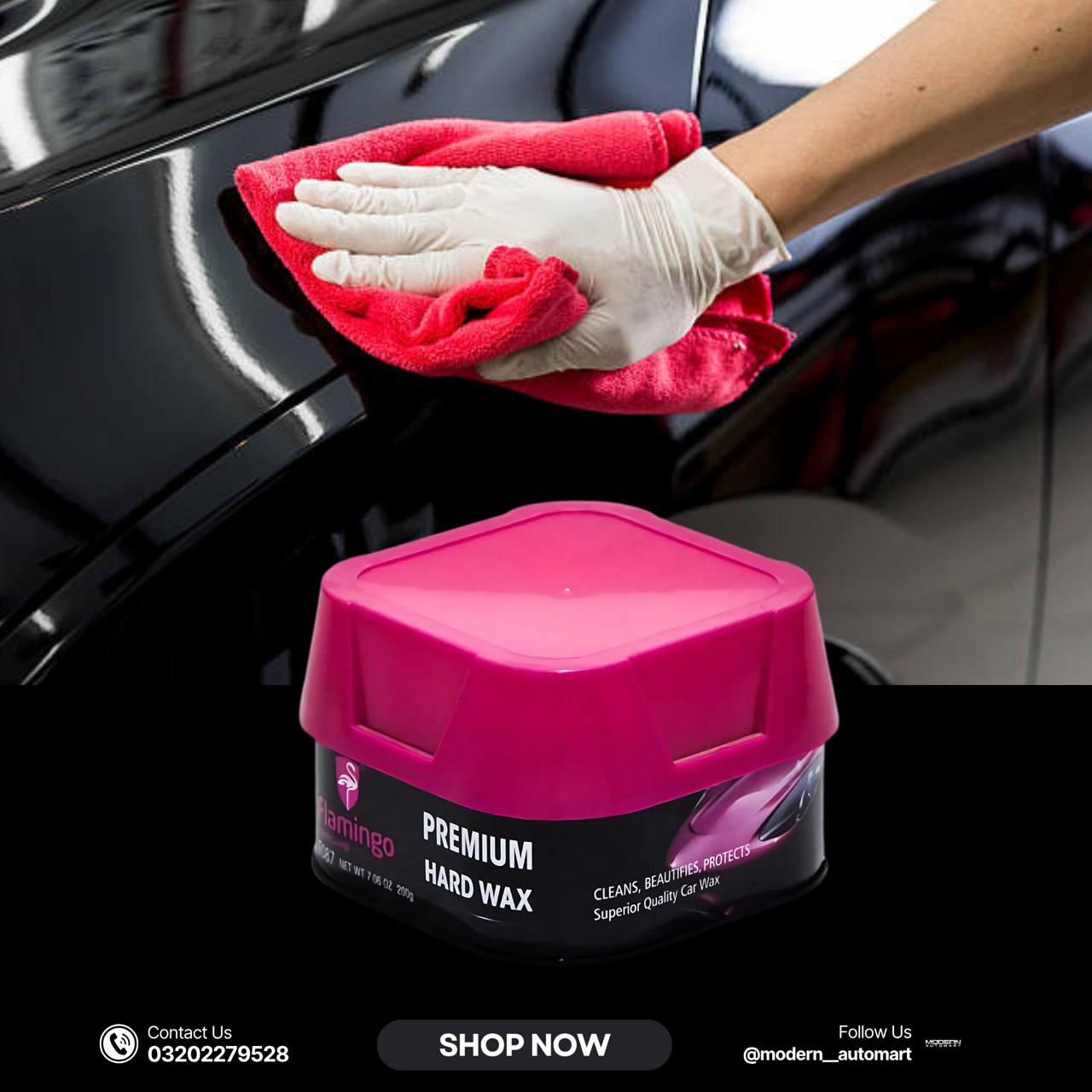 Flamingo Hard Wax 230g – Long-Lasting Car Polish &amp; Protection