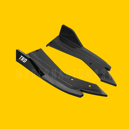 Car Rear Bumper Splitter Cut Style -Universal Abs Plastic