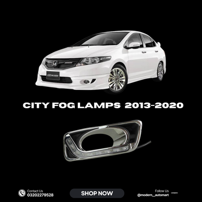 LED Fog Lamp Covers – Honda City 2013–2020