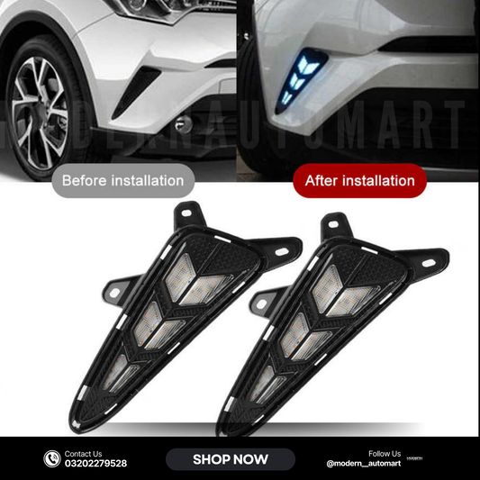 Arrow-Style Front Bumper LED Light | Fits Toyota C-HR 2017–2019