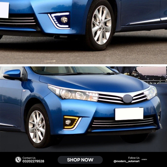 Sequential LED Fog Lamp Covers – Toyota Corolla 2014–2016