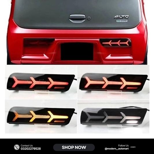 Arrow Style Smoke Back Lights – Suzuki Alto (New Shape)