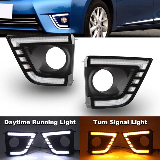 Sequential LED Fog Lamp Covers – Toyota Corolla 2014–2016
