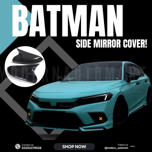 civic 11 gen carbon fiber batman side mirror cover-fits on 2022-2025