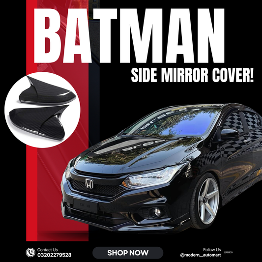 City carbon fiber batman side mirror cover-fits on 2021-2025
