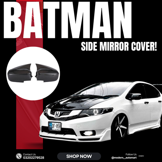 City carbon fiber batman side mirror cover-fits on 2009-2020