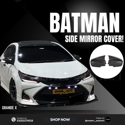 Corolla x batman style carbon fiber side mirror cover- corolla 2021-2025