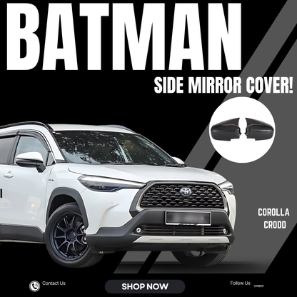 corolla cross batman style carbon fiber side mirror cover-corolla cross 2021-2025
