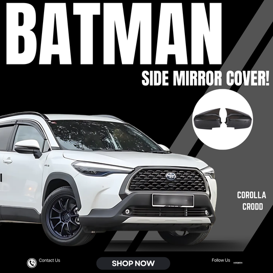 corolla cross batman style carbon fiber side mirror cover-corolla cross 2021-2025