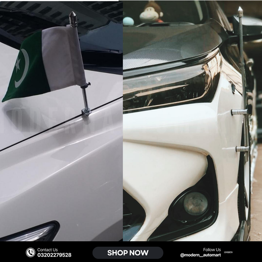 Car Bonnet Flag Rod / Bumper Flag Rod – Universal Vehicle Flag Holder