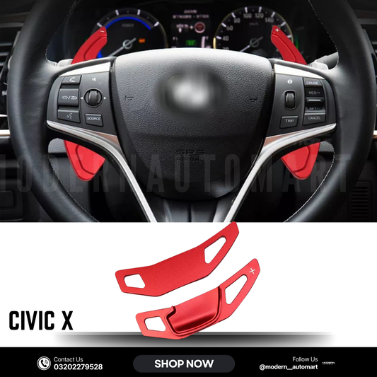 Honda Civic X Paddle Shifter Extension – Aluminum Alloy (Pair)