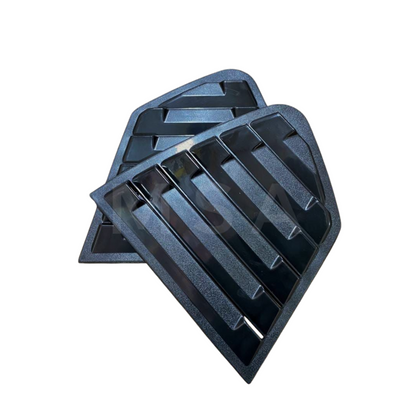 Honda City 2009-2021 Bright Black Side Window Quarter Louver Cover Trim
