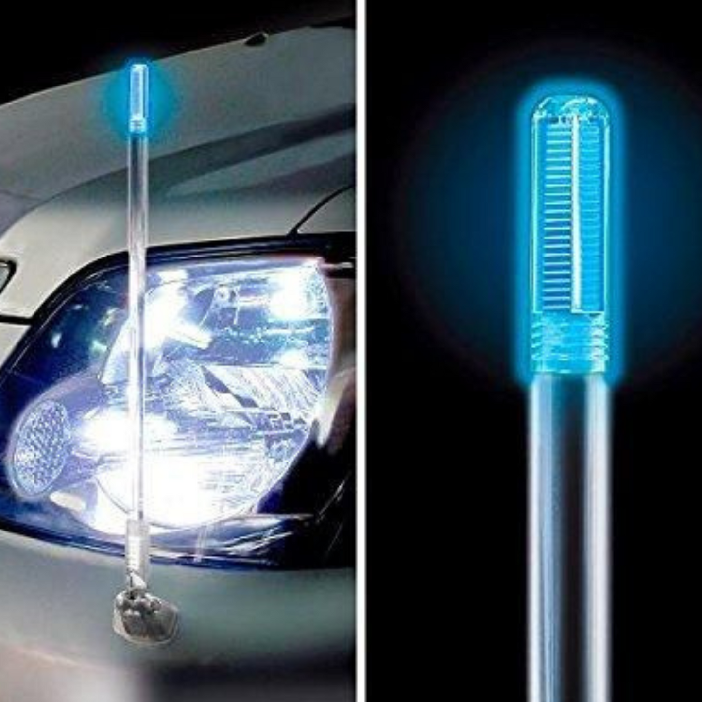 LED Bumper Corner Pole Blue Light with Adjustable Length
