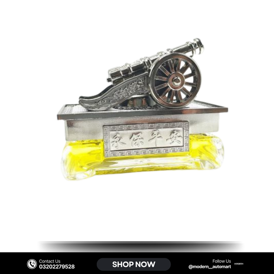 TANK Style Car Dashboard Air Freshener – Silver Perfume Diffuser Decoration