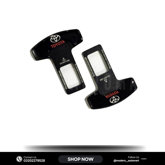 Universal Car Seat Belt Warning Canceler Clips – Buckle Alarm Stopper (2 Pcs)