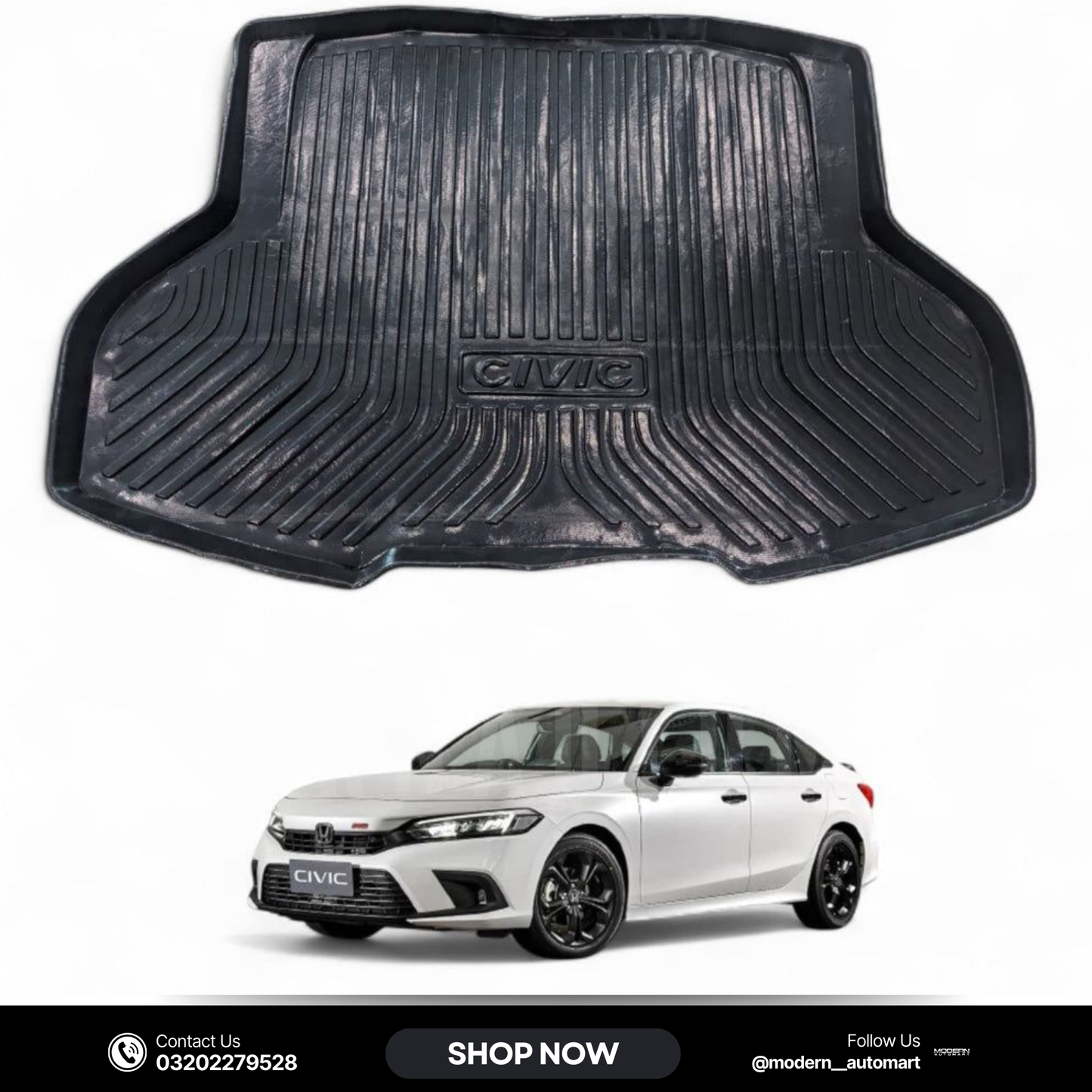 Honda Civic 2022 Trunk Tray Mat